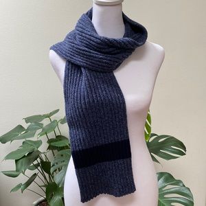 GAP KIDS Marled Blue Cotton and Lambswool Scarf OS